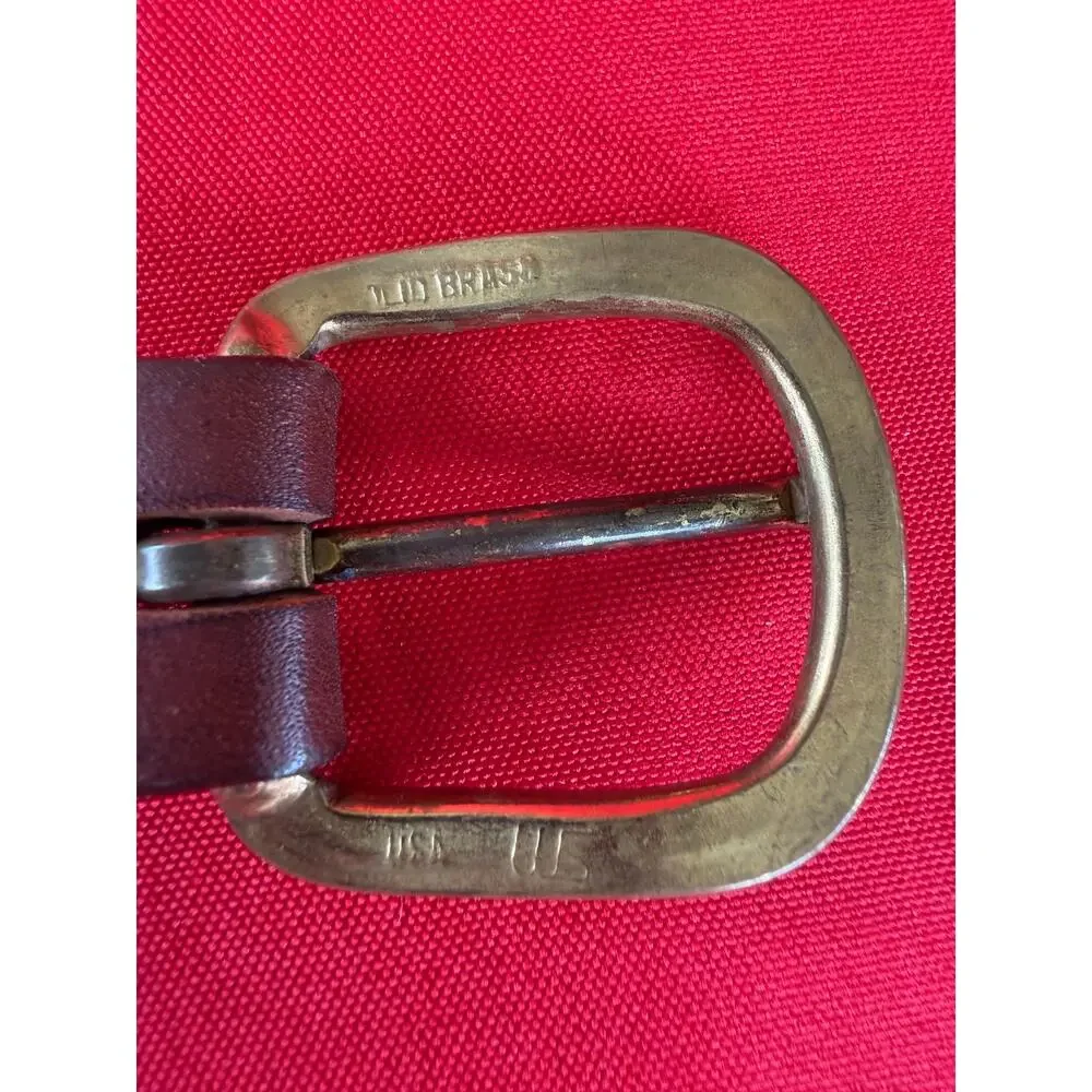 Leather Man Limited Handmade in Essex CT  Preppy Nautical Sailboat Men's Belt 38